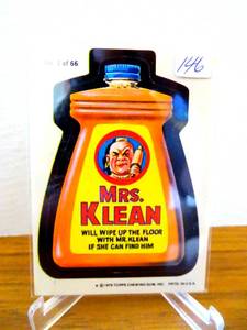 lot 146 image: VINTAGE ORIGINAL 1979 Topps Wacky Packages Mrs. Klean #2 1(A)