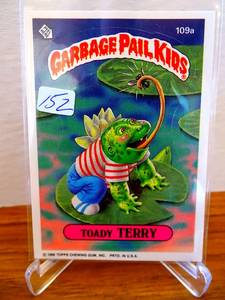 lot 152 image: 1986 Topps Garbage Pail Kids Series 3 Toady Terry #109a