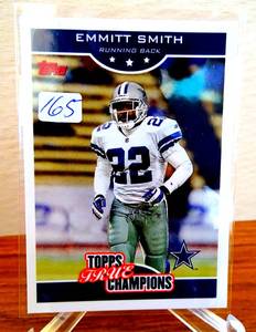 lot 165 image: 2006 Topps True Champions - Emmitt Smith #16 Dallas Cowboys