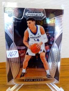 lot 167 image: 2019-20 Panini Prizm Draft Picks - #79 Tyler Herro (RC)