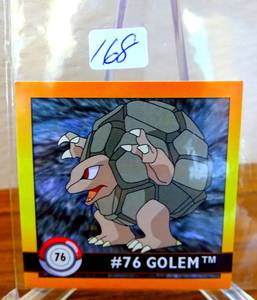 lot 168 image: Golem #76 Pokemon 1999 Artbox Sticker