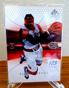 lot 173 image: 2004-05 SP Authentic Allen Iverson #64 HOF
