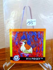 lot 195 image: Pokemon 1999 Artbox Series 1 Stickers Pidgey 16