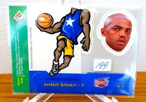 lot 199 image: 1998-99 UD Choice #10 Charles Barkley Mini Bobbing Heads