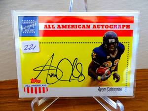 lot 221 image: 2003 Topps All American Autograph # AA-AC Avon Cobourne Rookie Auto RC $$$