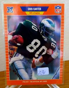 lot 231 image: Chris Carter 1989 Pro Set Rookie #314 RC