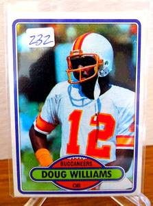 lot 232 image: 1980 Topps Football #312 Doug Williams Tampa Bay Buccaneers -2nd Year