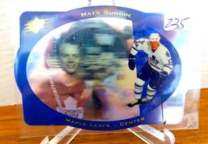 lot 235 image: 1996 Upper Deck SPX Hologram Mats Sundin Maple Leafs $