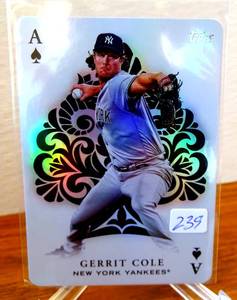 lot 239 image: Gerrit Cole 2023 Topps Seris 1 All Aces #AA-9 MLB Baseball New York Yankees