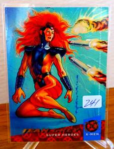 lot 241 image: Vintage 1994 Fleer Ultra X-Men Super Heros Jean Grey Marvel Comics Card #14