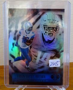 lot 245 image: HOT ROOKIE - 2021 Panini Illusions Amon-Ra St. Brown Detroit Lions Blue Sapphire Parallel $$
