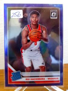 lot 256 image: 2019-20 Donruss Optic Blue Rui Hachimura RC#188