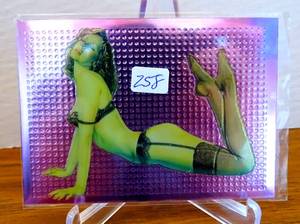 lot 258 image: Chromium Creatures 1994 Hajime Sorayama Card 23 Back In Black
