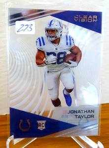 lot 273 image: 2020 Panini Clear Vision Rookies #7 Jonathan Taylor RC