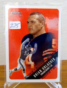 lot 275 image: BRIAN URLACHER ROOKIE CARD 2000 Fleer Tradition RC $$$