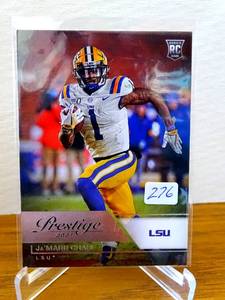 lot 276 image: JAMARR CHASE RC 2021 Panini Chronicles Prestige Draft Picks #83 ROOKIE
