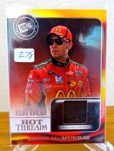 lot 278 image: Jamie McMurray 2013 Press Pass Hot Threads Firesuit Relic Patch $$
