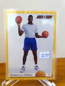 lot 279 image: 1993 Classic Shaquille ONeal 92 Flash Backs Rookie SHAQ #104 ORLANDO MAGIC $$