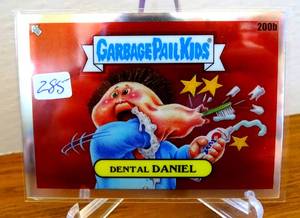 lot 285 image: 2022 Topps Chrome Garbage Pail Kids Series 5 #200b Dental Daniel Refractor