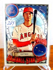 lot 289 image: SHOHEI OHTANI Topps Allen & Ginter BASEBALL STAR SIGNS CANCER Los Angeles Angels $$