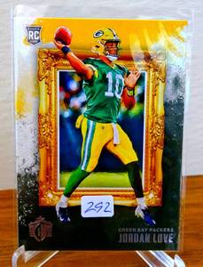 lot 292 image: 2020 PANINI CHRONICLES GRIDIRON KINGS JORDAN LOVE GK-4 ROOKIE CARD $$$