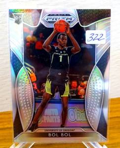 lot 322 image: 2019-20 Panini Prizm Draft Picks - Silver Prizm #45 Bol Bol (RC)