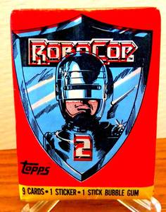 lot 339 image: SEALED 1990 Topps RoboCop 2 Unopened Wax Pack
