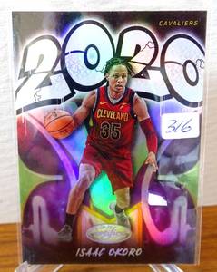 lot 316 image: ROOKIE ISAAC OKORO GRAFFITI INSERT 2020-21 Panini Certified #26 Cavaliers $$$