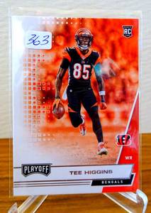 lot 363 image: 2020 Panini Playoff Tee Higgins #210 Cincinnati Bengals RC