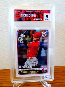 lot 365 image: WOW GRADED MINT 9 - 2020 Topps Big League Shohei Ohtani #294 Los Angeles Angels $$$