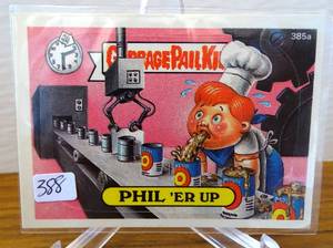 lot 388 image: VINTAGE ORIGINAL GARBAGE PAIL KIDS Phil Er Up Topps 1987 Sticker #385a