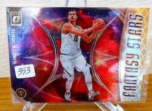 lot 393 image: 2019-20 Donruss Optic Fantasy Stars #5 Nikola Jokic Denver Nuggets