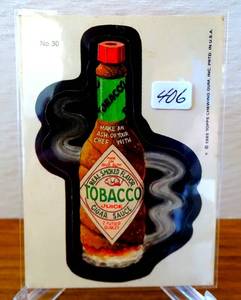 lot 406 image: Wacky Packages 1985 OPC Series Tobacco Juice - #30