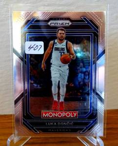 lot 407 image: 2022-23 Panini Prizm Monopoly Luka Doncic #19