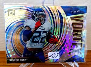 lot 409 image: 2021 Panini Donruss Vortex Derrick Henry #VTX-DHE