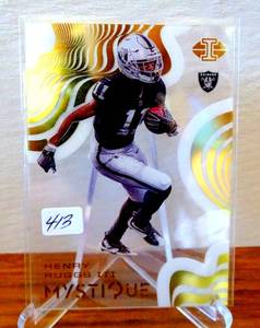lot 413 image: 2020 Panini Illusions Football Mystique Henry Ruggs III Acetate Insert RC #MY11