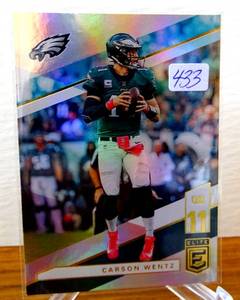 lot 433 image: 2019 Donruss Elite Carson Wentz #22