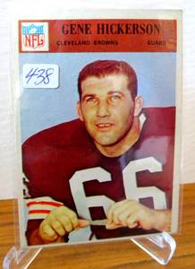 lot 438 image: VINTAGE 1966 Philadelphia Gene Hickerson #45 $$$