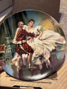 lot 239 image: KNOWLES COLLECTOR PLATES - THE KING & I  SHALL WE DANCE #9802A & GETTING TO KNOW YOU #3339G  & CASABLANCA - PLAY IT SAM (1991)  # 3308A  SOUTH PACIFIC HAPPY TALK  (1987) #1778B