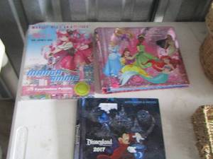 lot 44 image: Disney land 2017 book, Disney princess book, manica anime book