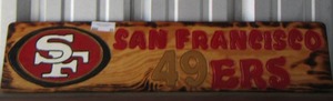 lot 89 image: San Francisco 49ers 7 12 x 36