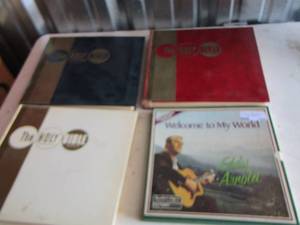 lot 104 image: qty 3 holy bible record books, eddy Arnold record