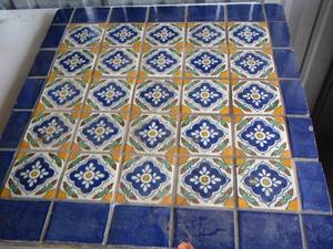 lot 106 image: 29x27 tile table top