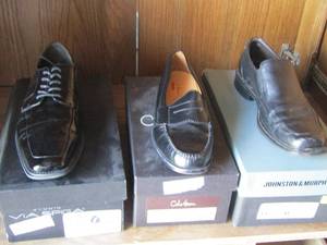 lot 131 image: mens dress shoes qty 3 pair size 12 d, size 10, size 11