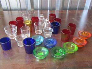 lot 137 image: candle holders
