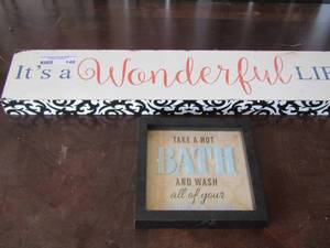 lot 148 image: wall art qty 2