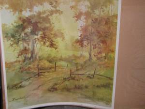 lot 12 image: Brumbaugh-- hand painted  FOREST  2222