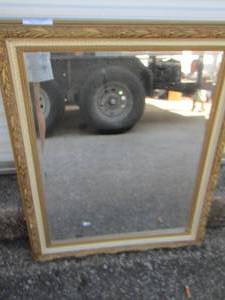 lot 173 image: Gold framed Wall Mirror  32 X 26