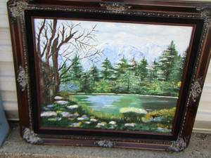 lot 175 image: 2125 framed painting By Amish