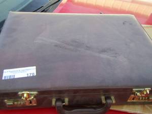 lot 178 image: brief case brown in color